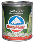 Figure 29. (a, left) Cans of cuitlacoche processed and sold in Mexico. (b, right) A growing market for cuitlacoche among English-speaking consumers is evident from recent label changes which include identification of the fungus as 