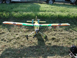 Figure 16. Remote-controlled aircraft for the collection of airborne propagules of Gibberella zeae. (Courtesy D. Schmale III)