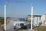 Figure 30. Vehicle, machinery and personnel decontamination stations. (Courtesy T.R. Gottwald, copyright-free)